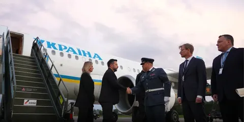 Зеленські прибули в Осло на прощання з королем Норвегії