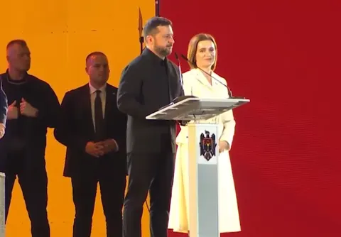 Зеленський у Кишиневі: Україна і Молдова будуть у мирній Європі