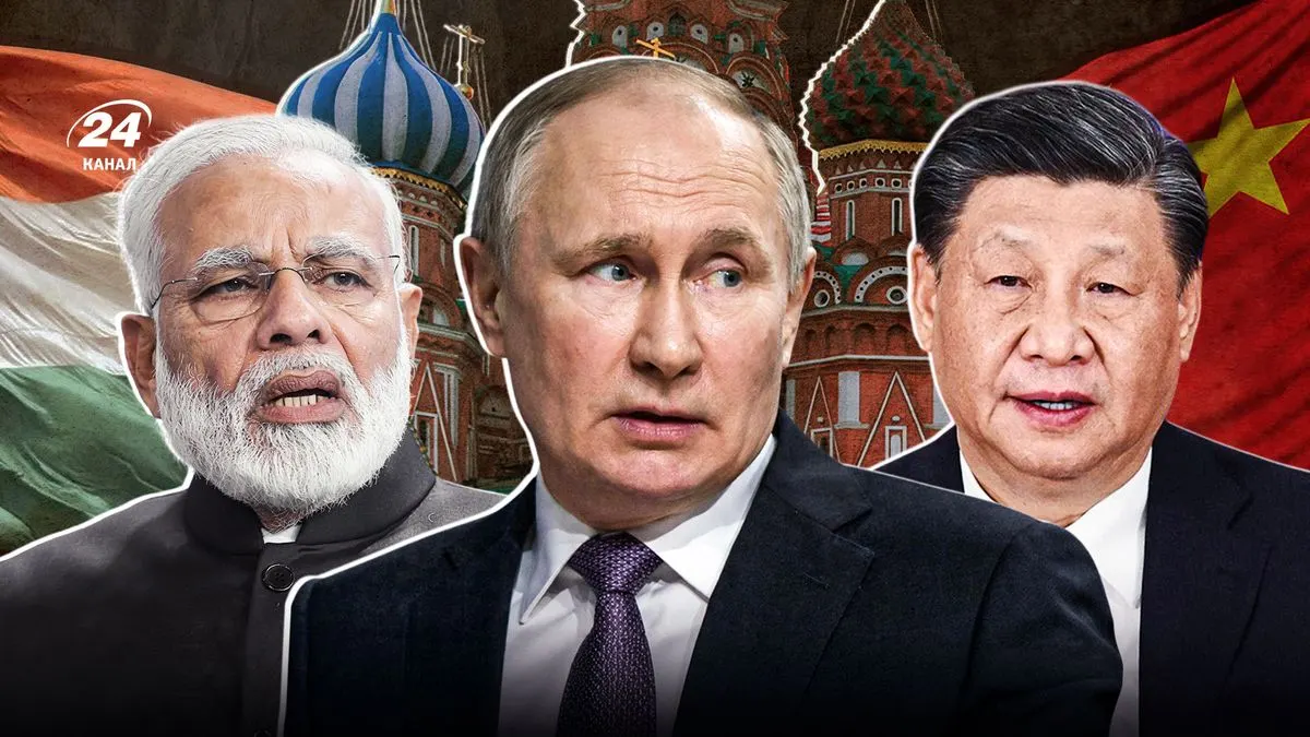 Індія та Китай тиснуть на Кремль: чому «гаманці» Путіна втомилися від війни