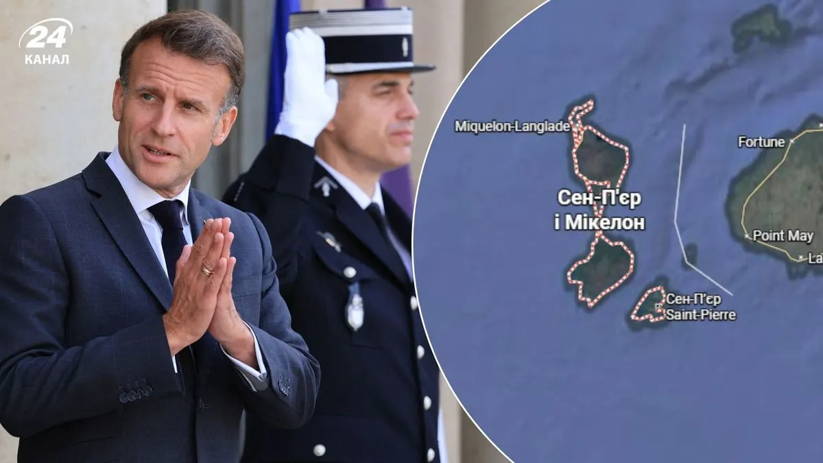 Макрон на Сен-П'єр і Мікелон: що стоїть за суперечкою про французькі острови